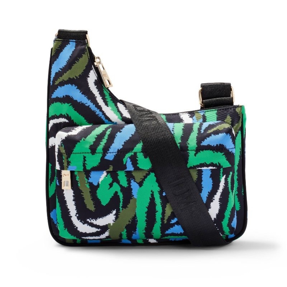 Disco Zebra Green Utility Crossbody Bag - DVF for Target nwt
